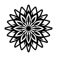 Glyph Style Sunflower Symbols 

