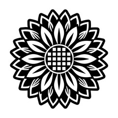 Glyph Style Sunflower Symbols 
