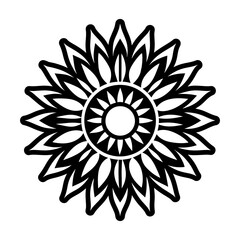 Glyph Style Sunflower Symbols 
