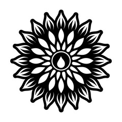 Glyph Style Sunflower Symbols 
