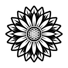Glyph Style Sunflower Symbols 
