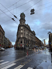 Five corners intersection in St. Petersburg