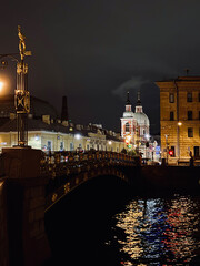 Night view of St. Petersburg