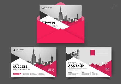 Modern Real Estate Postcard Template