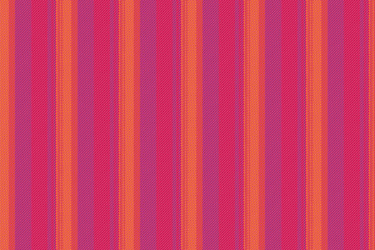 Fewing pattern fabric vertical, fiesta vector stripe background. Ged seamless texture lines textile in red and pink colors.