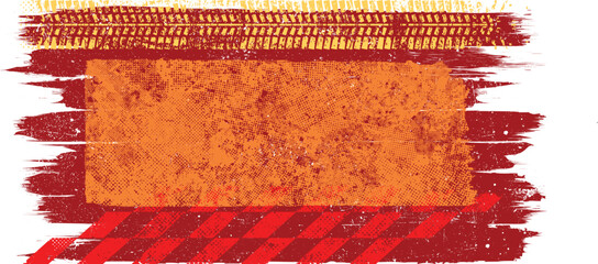 Grunge racing banner with checkered flag pattern and tire track texture , perfect for motorsport design. Racing-inspired grunge background for automotive branding design. Vector illustration. © miloje