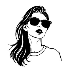 girl with sunglasses