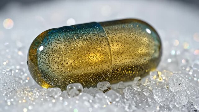 Encapsulated Beauty - A Glimpse into the World of Microscopic Wonders.