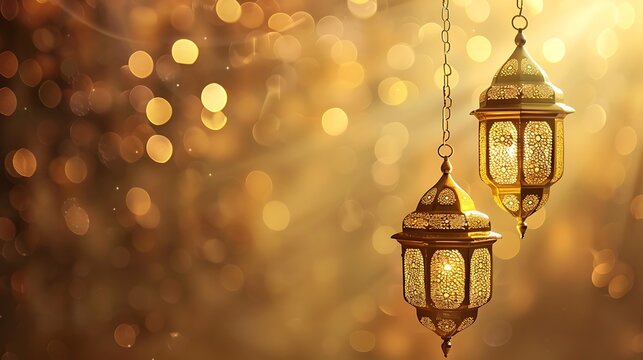 Solid soft gold background clean festive ramadan eid mood