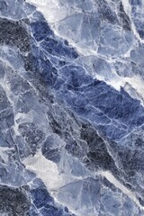 Naklejka premium Elegant Blue Marbling Texture with Natural Veins and Glossy Finish for Sophisticated Designs