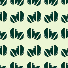 Coffee Beans Seamless Pattern Design