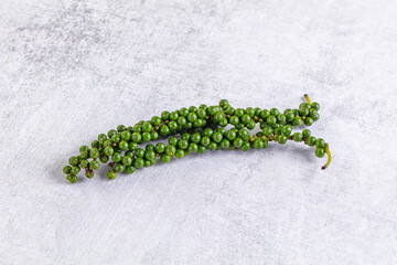 Fresh raw green branch pepper corn