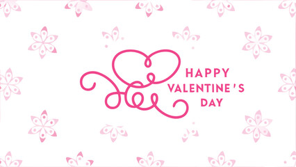 Fototapeta premium pink background with hearts