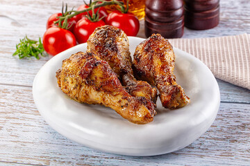 Baked chicken drumsticks with spices