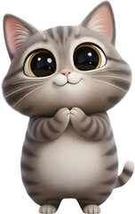Fototapeta premium 3D Cat