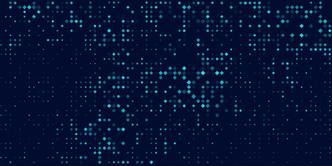 Futuristic pattern of blue hexagons for Business or Science background. Abstract hi-tech honeycomb mosaic. Medical research presentation. Vector Illustration backdrop. EPS 10