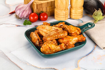 Grilled spicy chili chicken wings