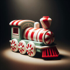 Candy Noir Wooden Train &mdash; Retro Locomotive