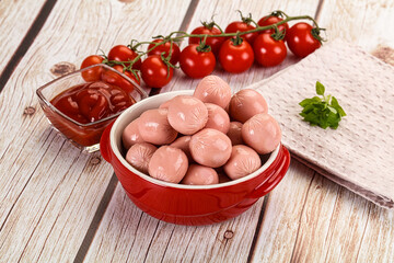 Dietary baby mini sausages for kids