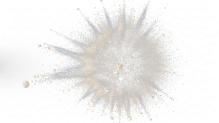 a bunch of white and gold glitter on a black background