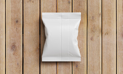 카피 공간용 호일 패키지 목업 Foil Package Mock up for Copy Space