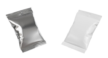 카피 공간용 호일 패키지 목업 Foil Package Mock up for Copy Space