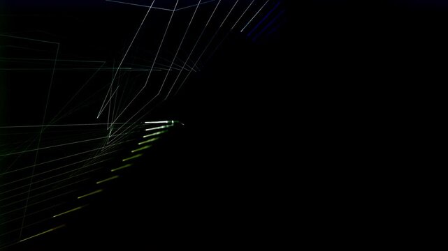 futuristische geometrischen Linien, Technologie, Vernetzung, Datenvisualisierung, Hintergrundgrafik, digitale Medien, Pr&auml;sentationen und innovative Designs, Dynamik, blau, gr&uuml;n