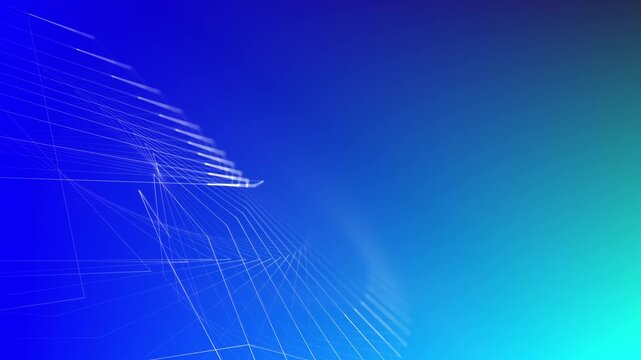 futuristische geometrischen Linien, Technologie, Vernetzung, Datenvisualisierung, Hintergrundgrafik, digitale Medien, Pr&auml;sentationen und innovative Designs, Dynamik, blau, weiss