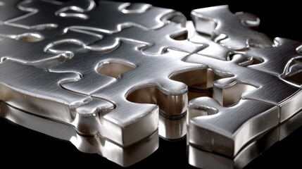 Jigsaw puzzle with one piece missing representing challenges faced and the need for teamwork to complete the picture