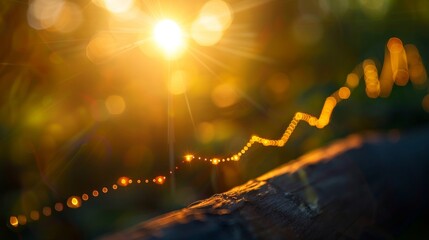 Business growth visualization  marketing, sales, and profit trends towards future targets