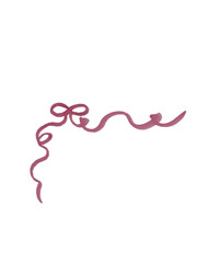 Red Burgundy Bow Ribbon