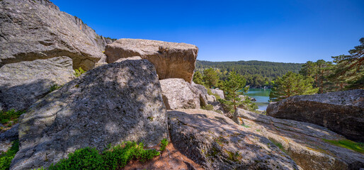 Glacial Lake, Laguna Negra y Circos Glaciares de Urbi&oacute;n Natural Park, Protected Area, Picos de Urbi&oacute;n, Soria, Castilla Y Le&oacute;n, Spain, Europe