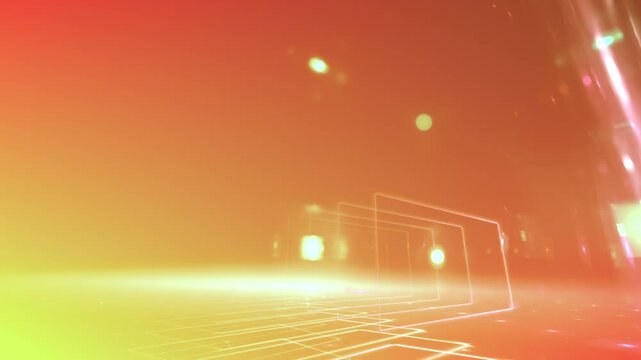 futuristische geometrischen Linien, Technologie, Vernetzung, Datenvisualisierung, Hintergrundgrafik, digitale Medien, Pr&auml;sentationen und innovative Designs, Dynamik, orange