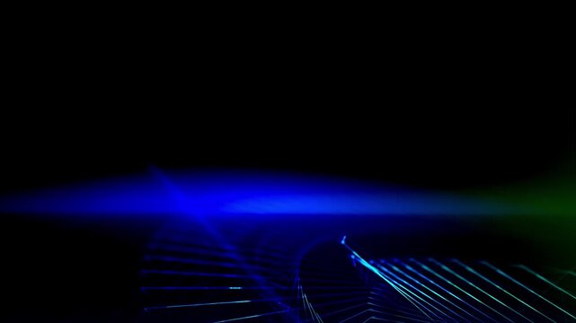 futuristische geometrischen Linien, Technologie, Vernetzung, Datenvisualisierung, Hintergrundgrafik, digitale Medien, Pr&auml;sentationen und innovative Designs, Dynamik, blau, gr&uuml;n