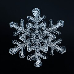 snowflakes on black background