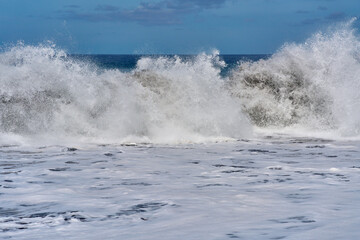 Breaking wave at Atlantic Ocean