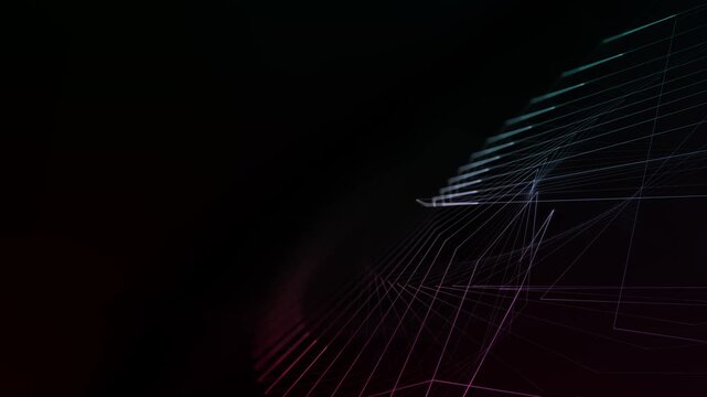 futuristische geometrischen Linien, Technologie, Vernetzung, Datenvisualisierung, Hintergrundgrafik, digitale Medien, Pr&auml;sentationen und innovative Designs, Dynamik, blau, gr&uuml;n