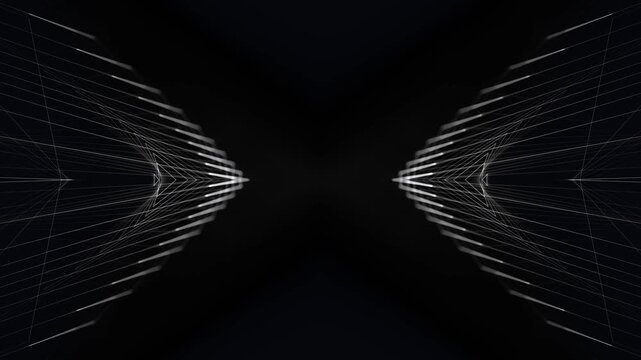 futuristische geometrischen Linien, Technologie, Vernetzung, Datenvisualisierung, Hintergrundgrafik, digitale Medien, Pr&auml;sentationen und innovative Designs, Dynamik, weiss, schwarz