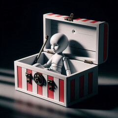 Candy Noir Jack-in-the-Box &mdash; Retro Surprise Toy