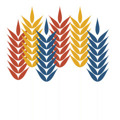 vector illustration of a wheat