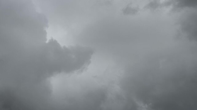 A rather mysterious and gloomy sky with rain