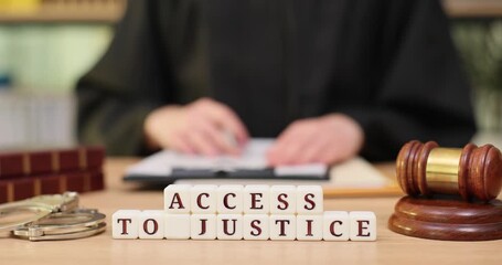 Crafting fairness with access to justice in a calm and focused courtroom setting