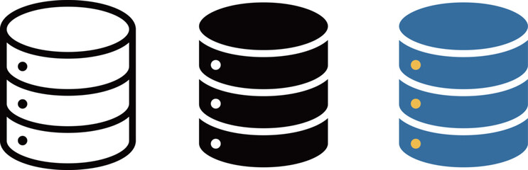 サーバー　コンピューター　シンプルなアイコン