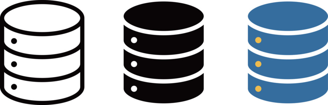 サーバー　コンピューター　シンプルなアイコン