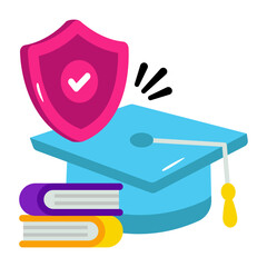 Premium download illustration of education security 