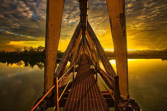 Gabharu Dolong bridge over Burhi Dihing river