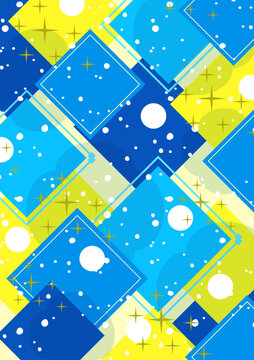 Background Freehand graphic lines, circles, lines, dots, Overlapping diagonals in shades of light blue, dark blue, and light. Used as a background for the text.