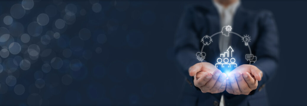 Upskilling for future skills. A glowing growth chart and skill icons, symbolizing continuous upskilling, workforce development, innovation and future ready capabilities in a digital economy.