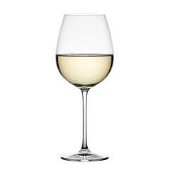 White Wine Glass, Isolated