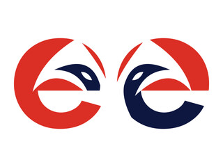 Minimal EE Fox Icon Illustration